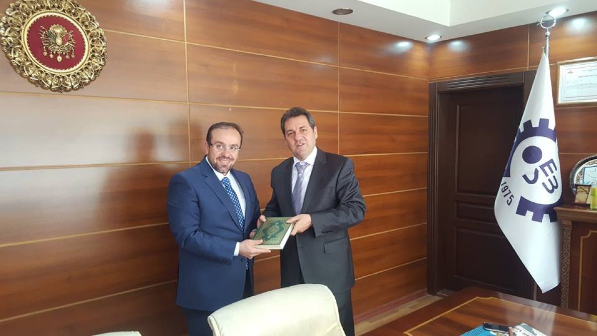 Erzurum il müftü vekili CELAL BÜYÜK Başkanımız ZAFER ERGÜNEY´İ ziyaret etti